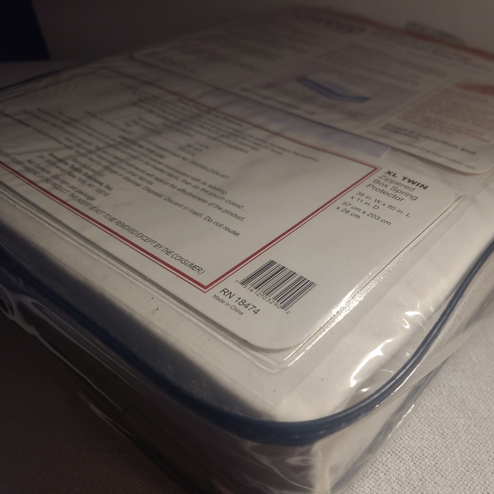 Twin XL Box Spring Encasement Bed Bug Zippered Protector