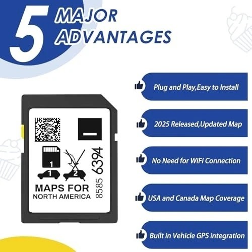 2025 Release GPS Navigation SD Card Compatible with INFO 3 MAP UPDATE - V.2024