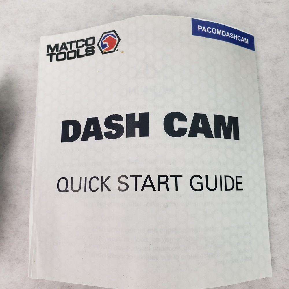 Matco Tools Dash Cam Mini PACOMDASHCAM