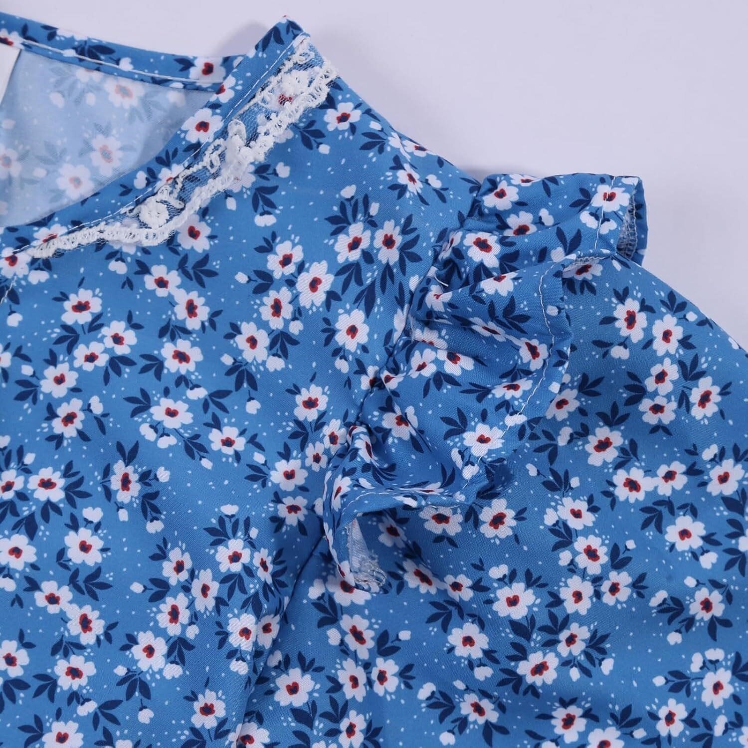 Pioneer Prairie Colonial Dress Costume w/ Apron & Bonnet girls kids age 5-12