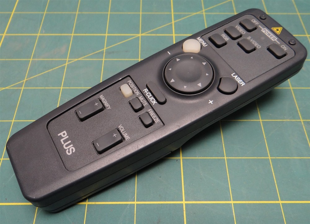 Plus Corp. Projector Remote Control Laser Pointer Model: UP-1000R
