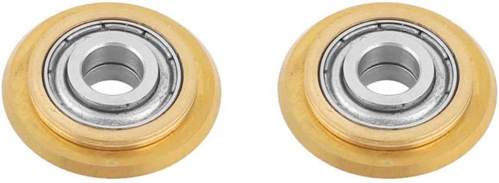 Precision Tile Cutter Wheel Replacement - 2pcs Tungsten Carbide with Titanium...