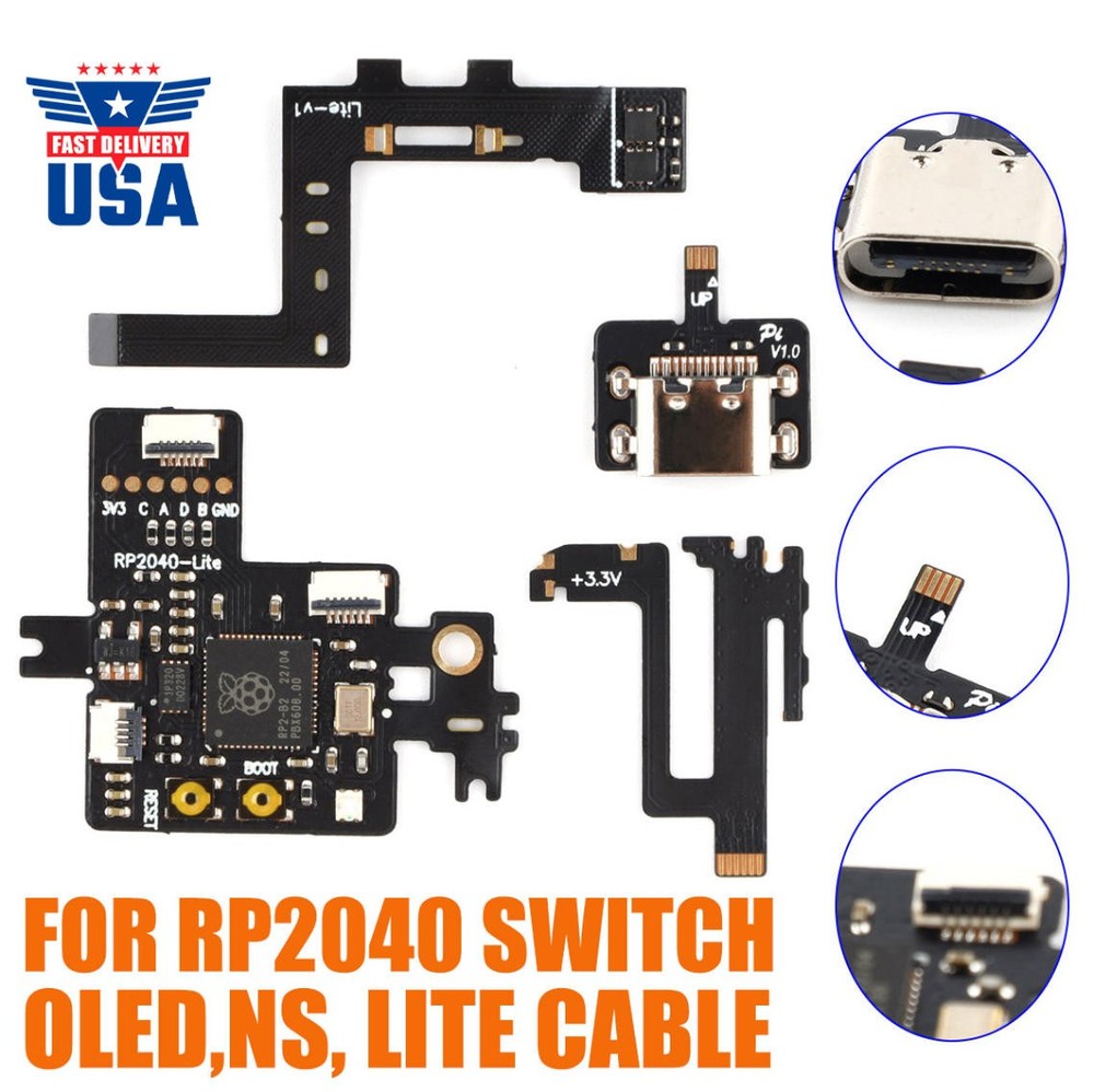 RP2040 Game Console Chip Replacement For Switch  Lite CPU Flex Ribbon Cable