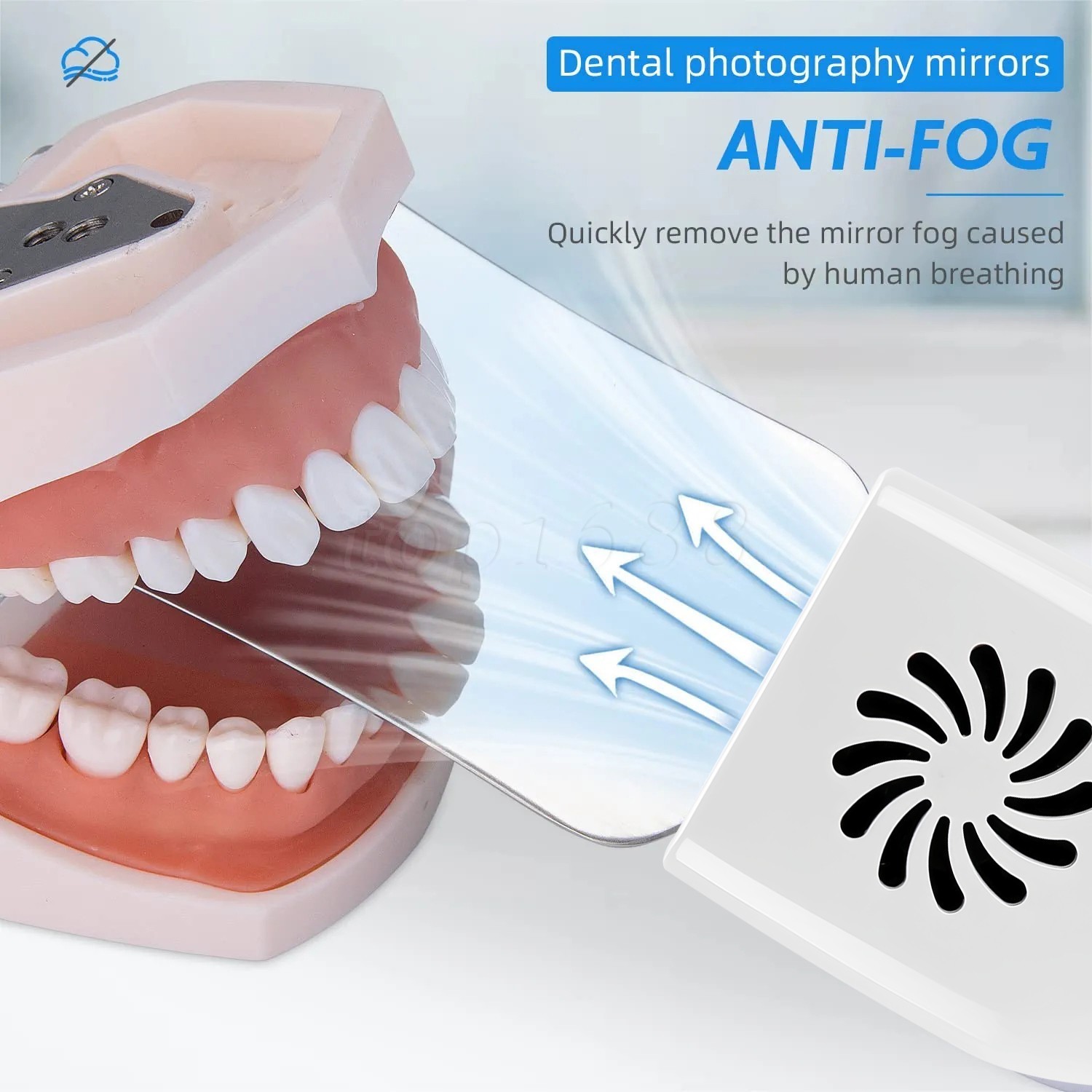 Dental Occlusal Mirror Fog Free LED Intra Oral Photo System Reflector 4*Mirror