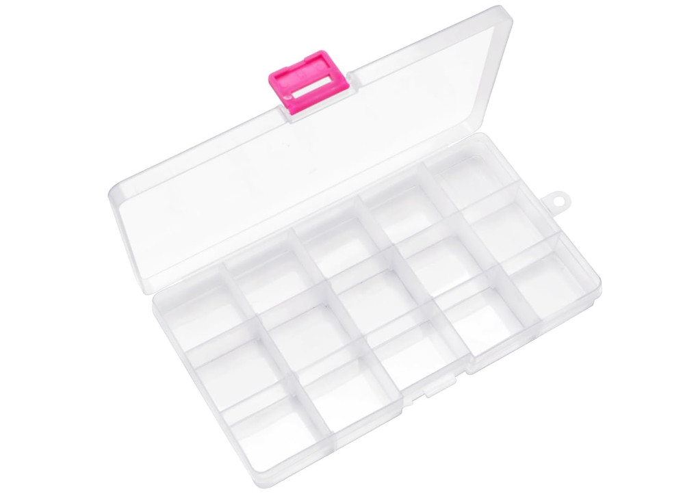 15 Grids Plastic Bead Organizer Box