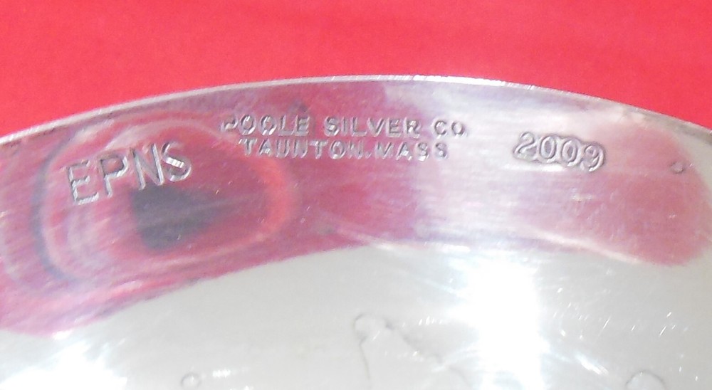 Poole Silver Silverplate Hollowware Footed BonBon Bowl Georgian