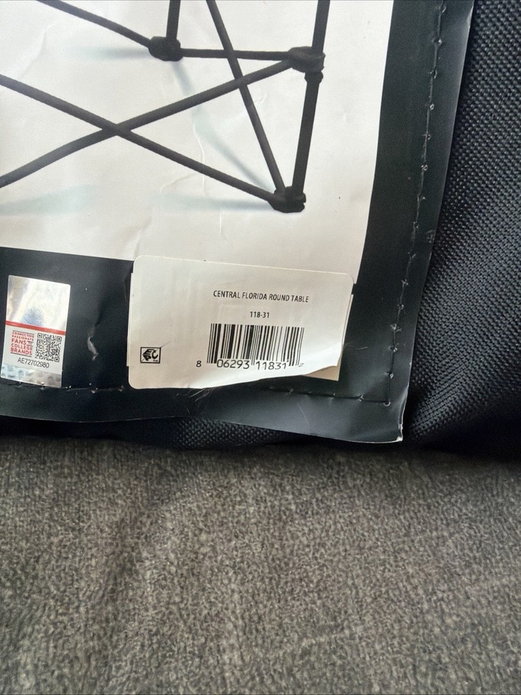 UCF Central Florida Logo Round Portable Folding Table