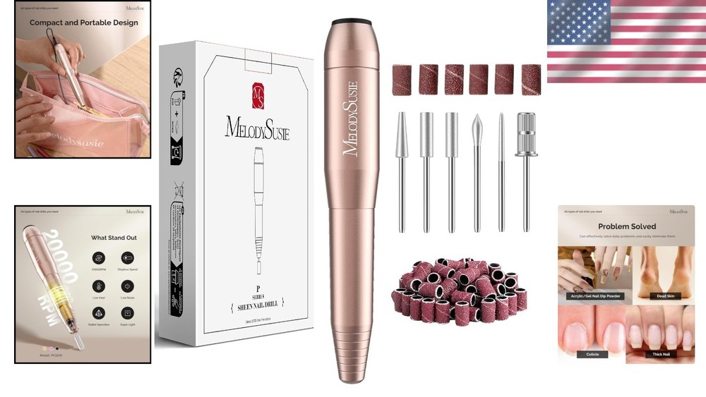 Lightweight Battery-Powered Nail File - Ultimate Portable Solution for Beginners