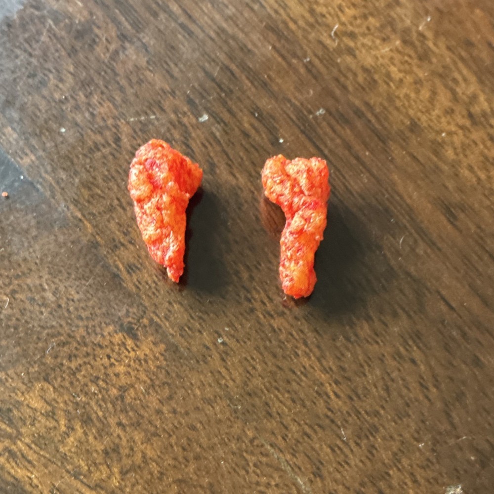 Hot Cheetos shaped like a chicken wing