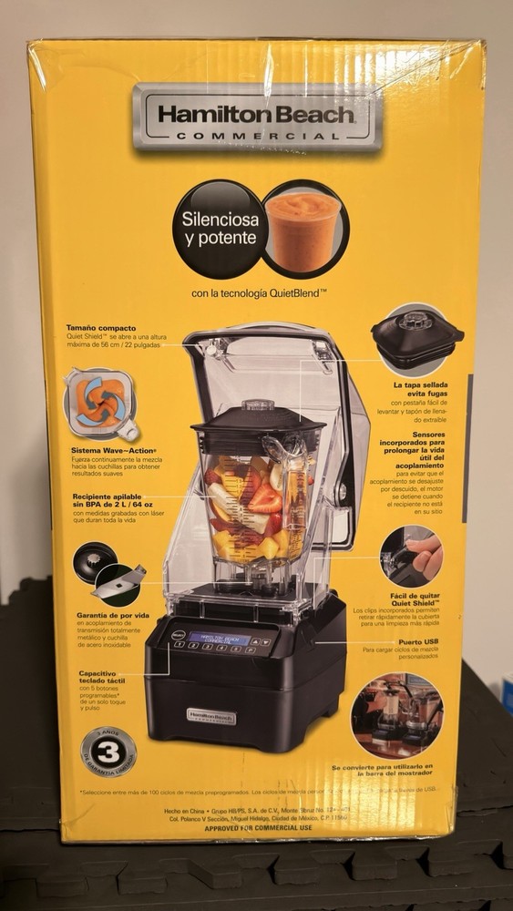 Hamilton Beach HBH755R Eclipse Blender 64 oz