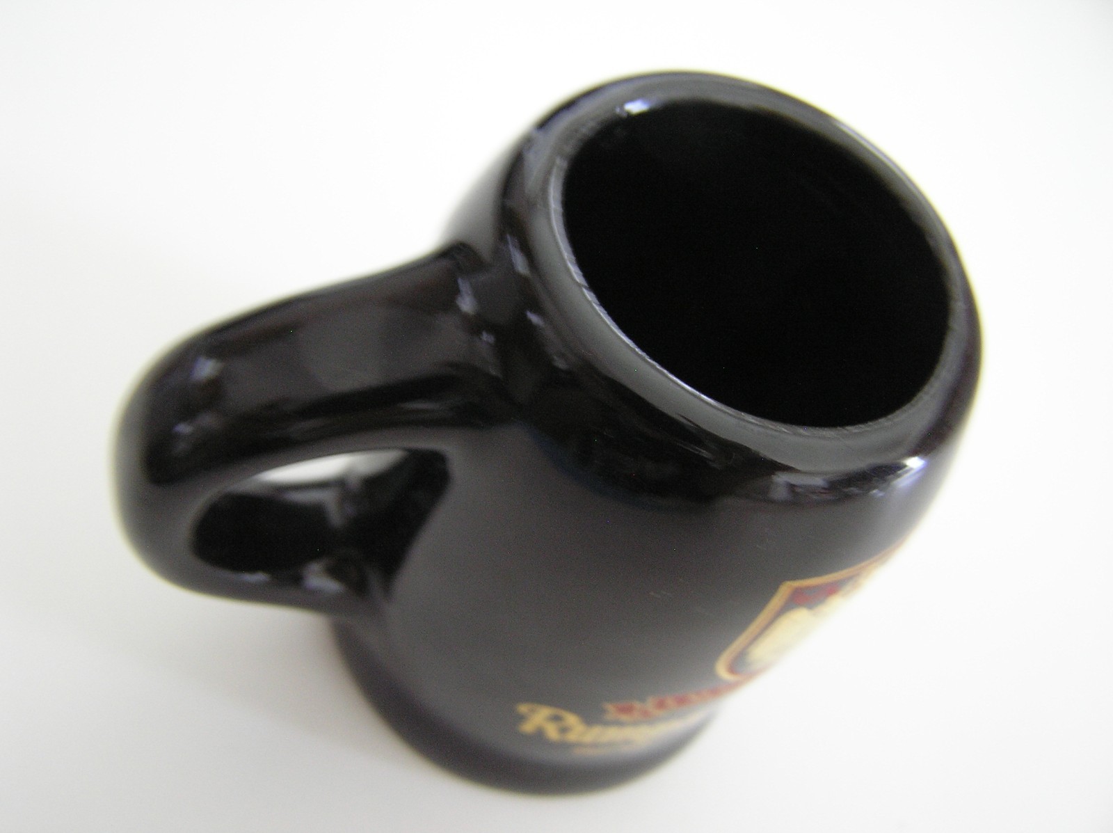 2 Souvenirs Shot Mugs: A Black Rumple Minze and A Clear Nashville 5cents Beer