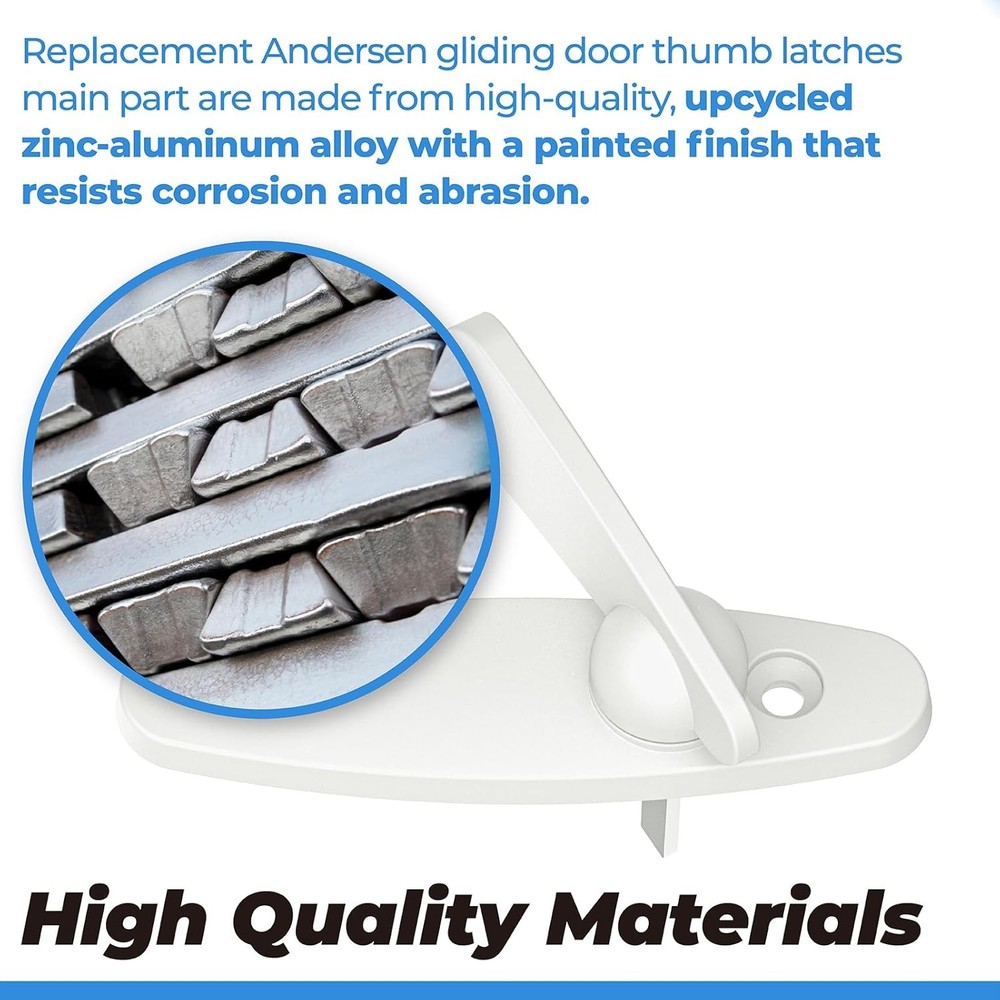 2573609 Replacement Andersen Gliding Door Thumb Latch Compatible with White
