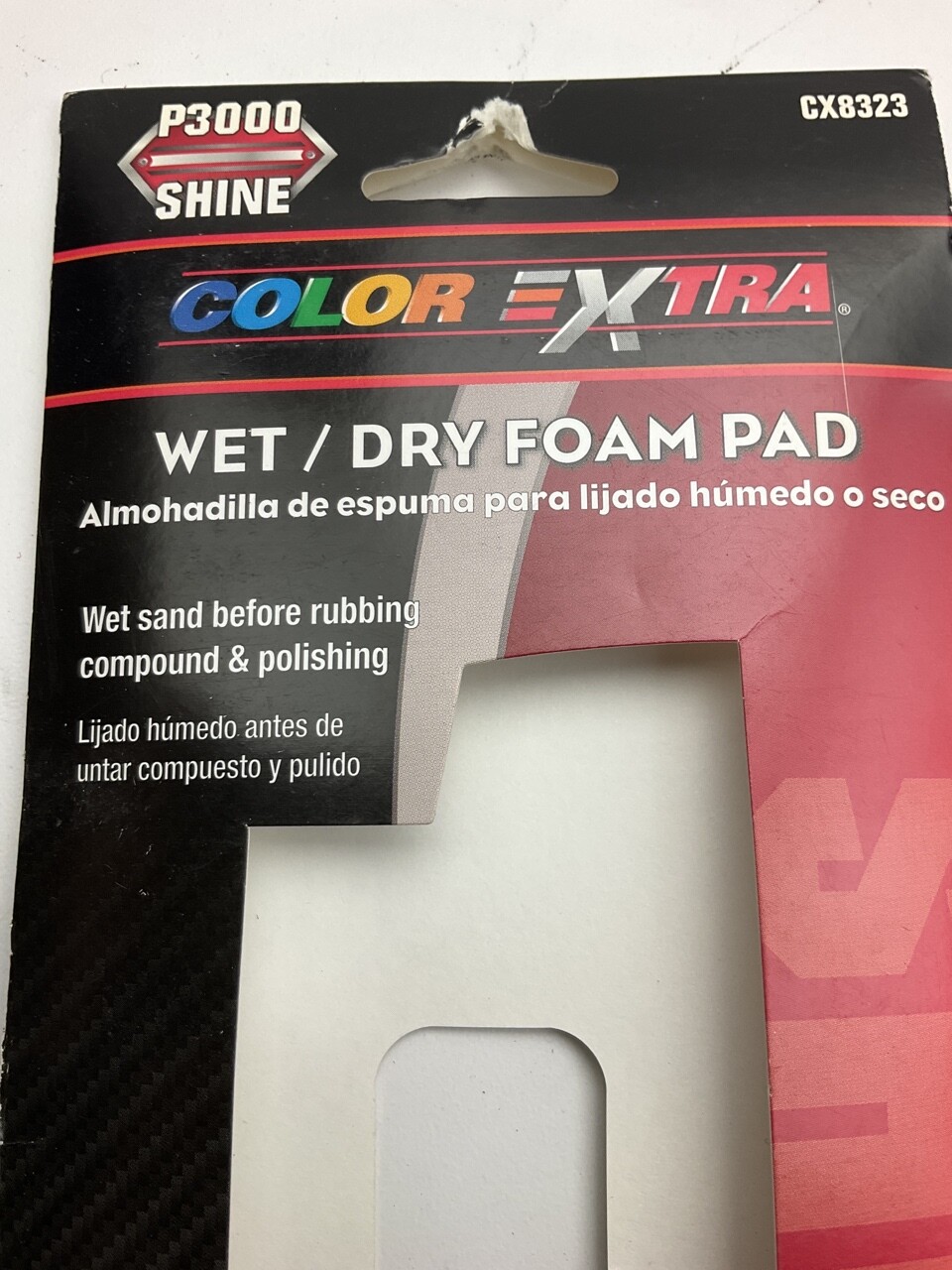 Color Extra CX8323 WET / DRY Foam Pad 3000 Grit Shine 3-2/3"X9