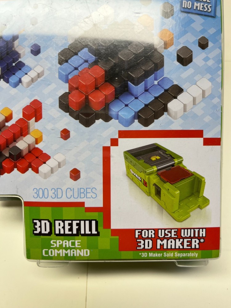 Qixels 3D Refill - Space Command - 300 3D Refill Cubes NEW NIP