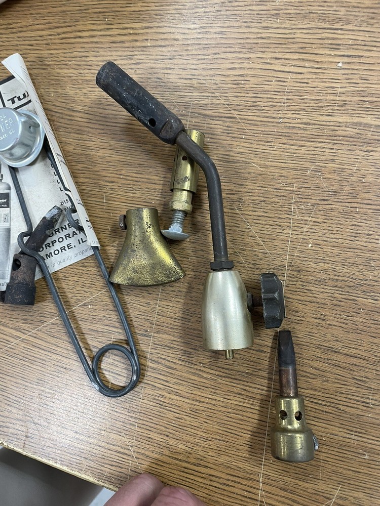 Vintage Turner Propane Torch Kit Attachments BLN