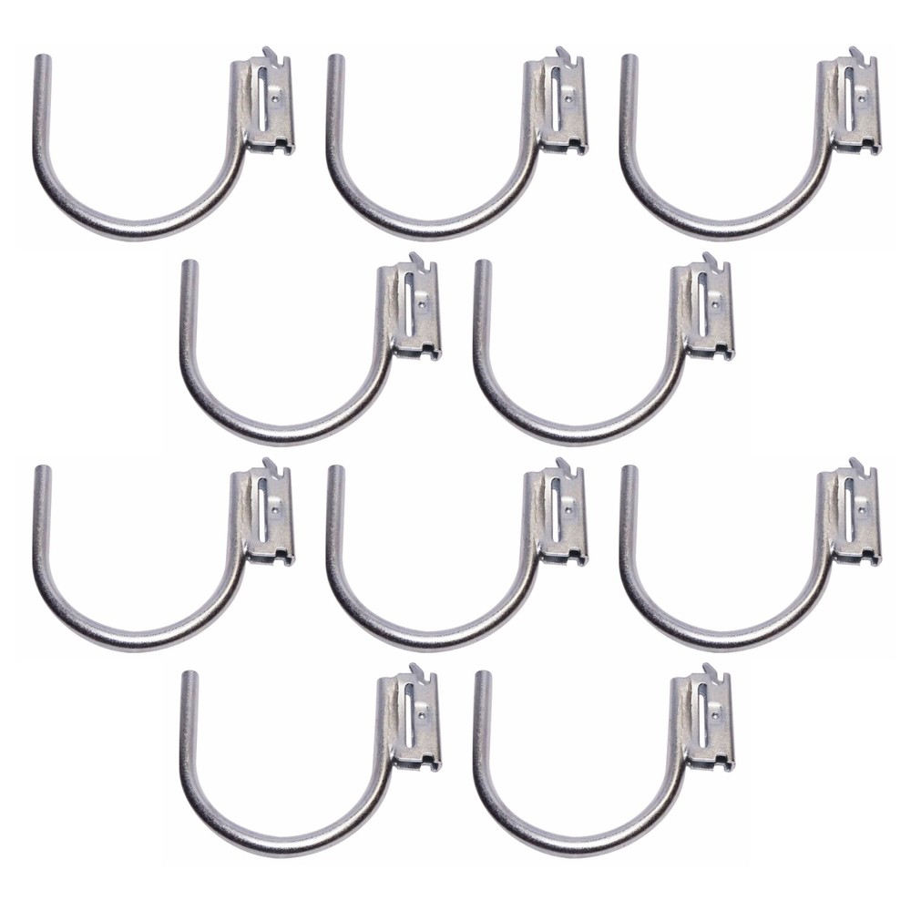 SNAP-LOC E-Track Multi-Purpose J-Hook 4 Inch Hanger 10-Pack