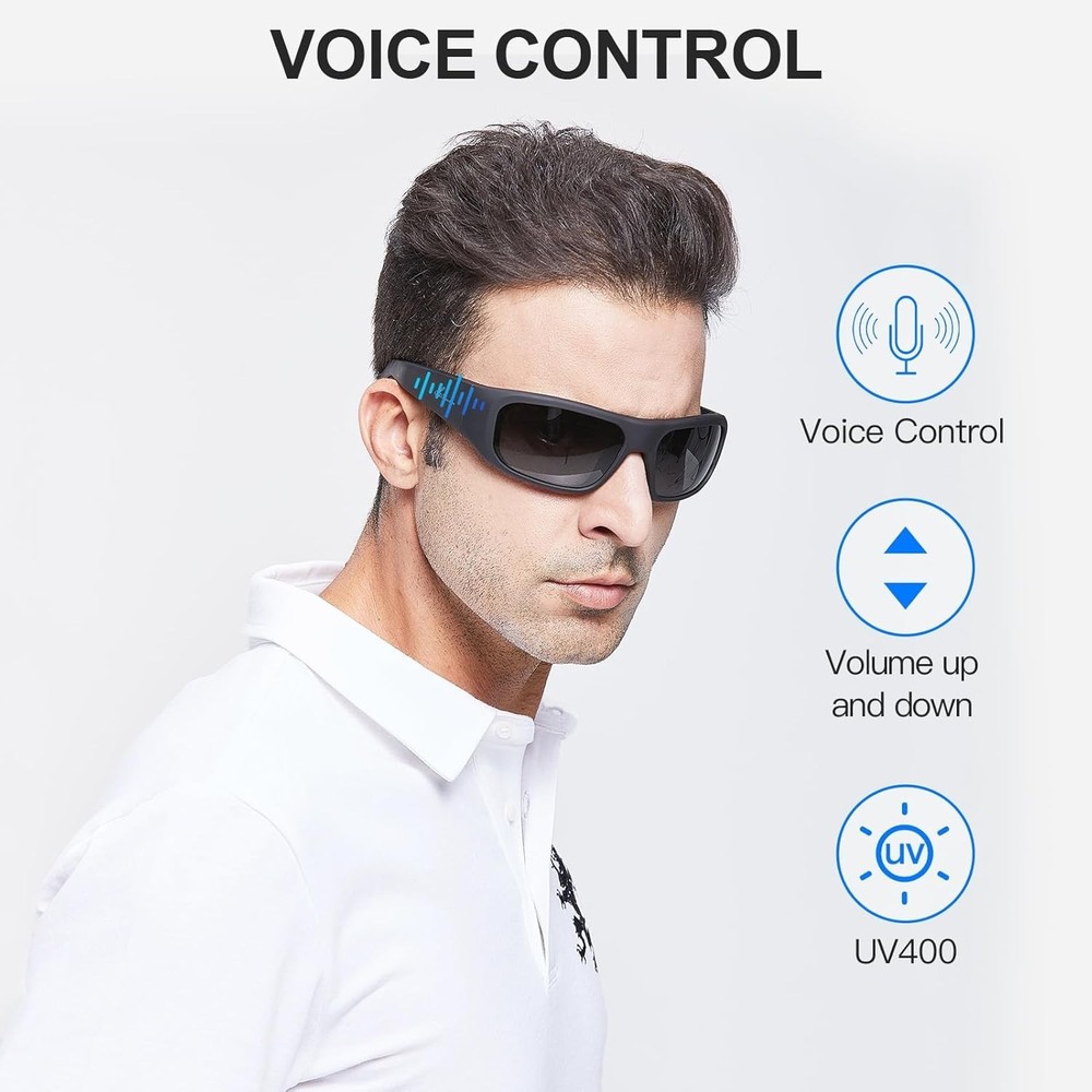 OhO Smart Glasses: Polarized Bluetooth Sunglasses with Voice Control, Unisex