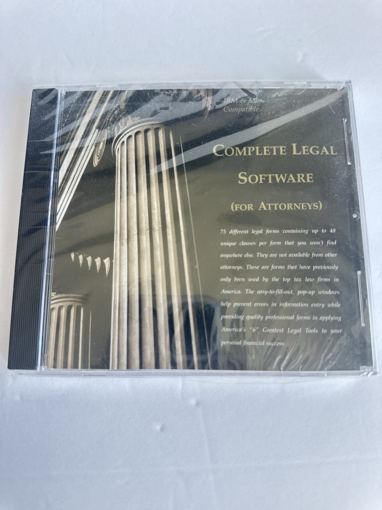 IBM &Mac Compatible Complete Legal Software CD