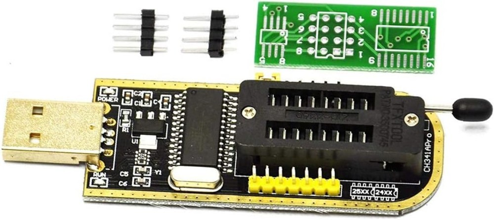 Compact CH341A EEPROM Programmer with USB to TTL for Effortless Chip Management