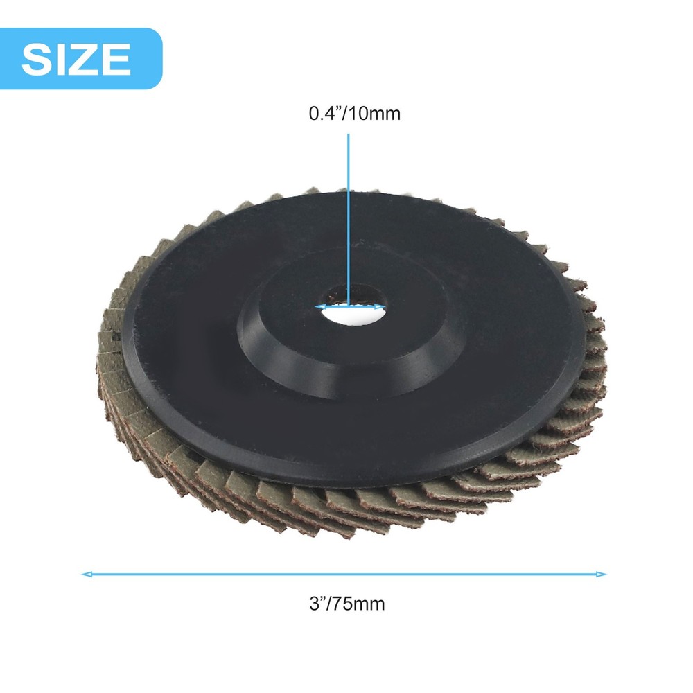 Flap Discs 3inch 75mm 80 Grit Abrasive Angle Grinder Flap Disc Practical