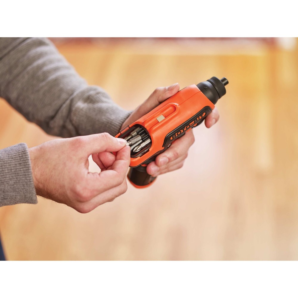 BLACK+DECKER 4V Max Cordless Screwdriver With Bit Storage - BDCS50C