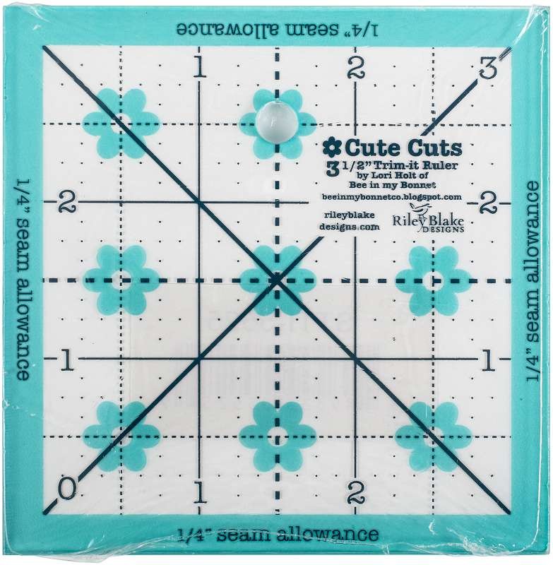 Riley Blake Trim It Square Ruler 3.5"