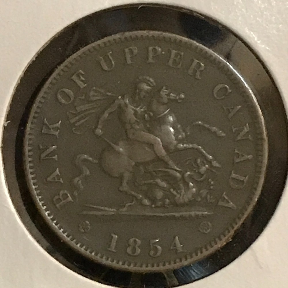 Canada Upper Penny KM TN3 XF 1854 Plain 4