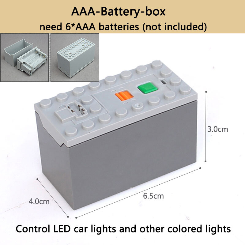 Power Functions 4pcs Battery Box Train Motor IR Receiver Controlled For Lego Set