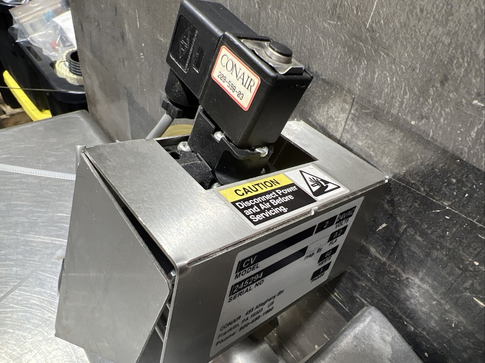 CONAIR material Hopper Isolate Receiver Model CV: Used Surplus. Item ID 1