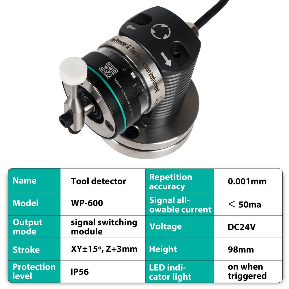 【US】 Five Directions Tool Setter,3D Tool Detector Edge Finder Tool Setting Gauge