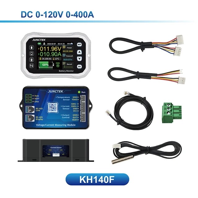 KH110F Voltage Current Tester Capacity Indicator RV Battery VA Coulomb Meter