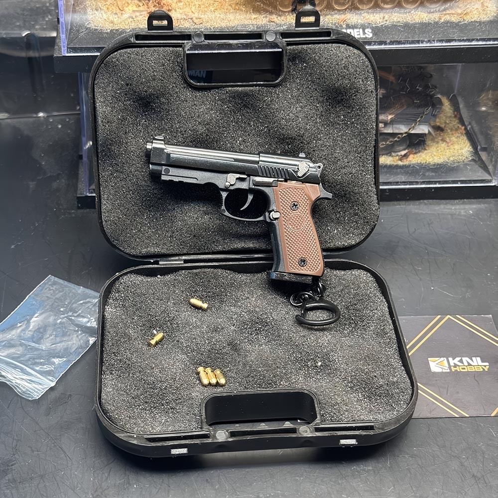 Mini-Sized Pistol-Themed Keychain-Style Decorative Charming Mini Pistol Keychain