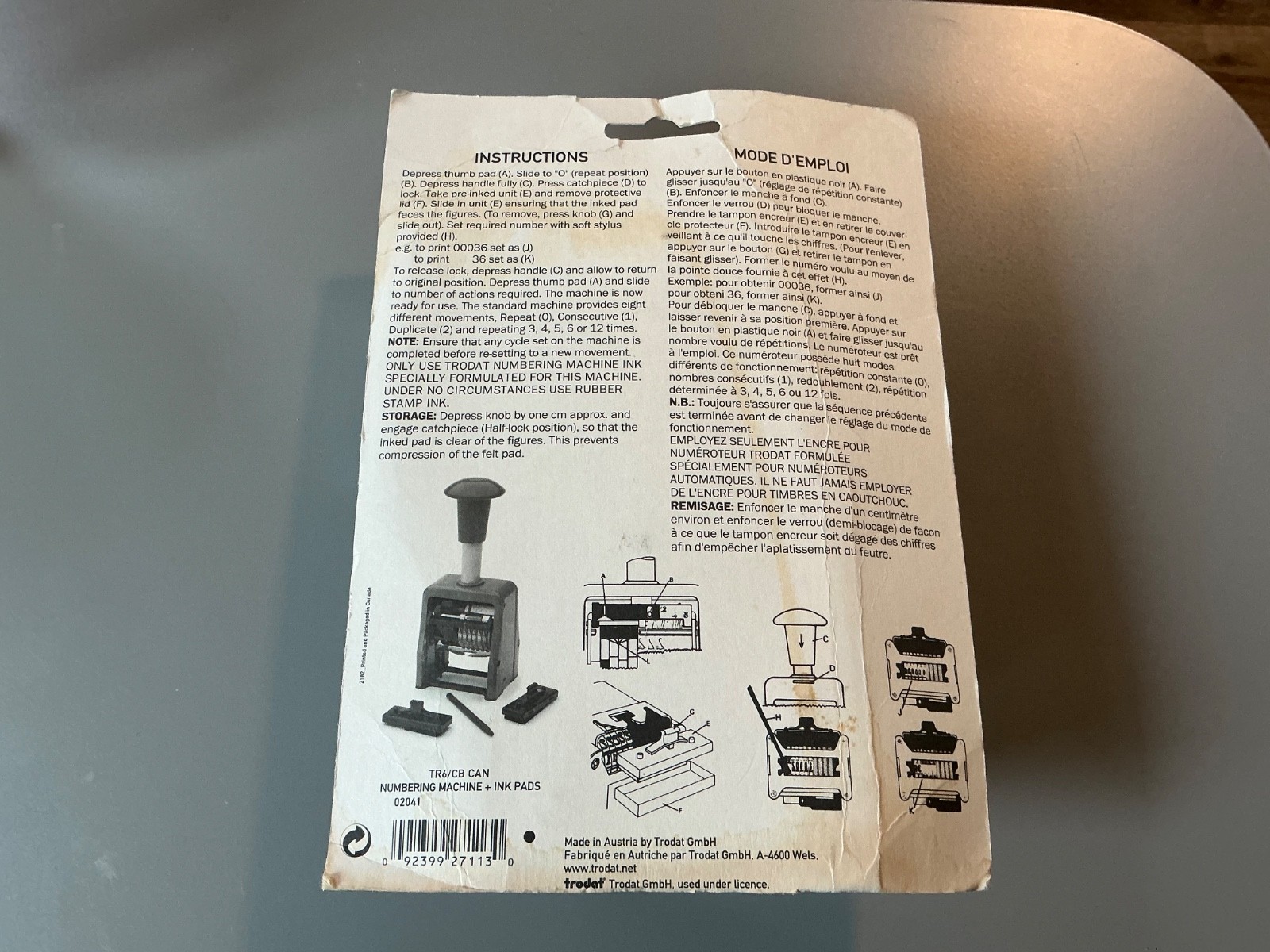 Trodat automatic numbering machine 5756 plastic NEW