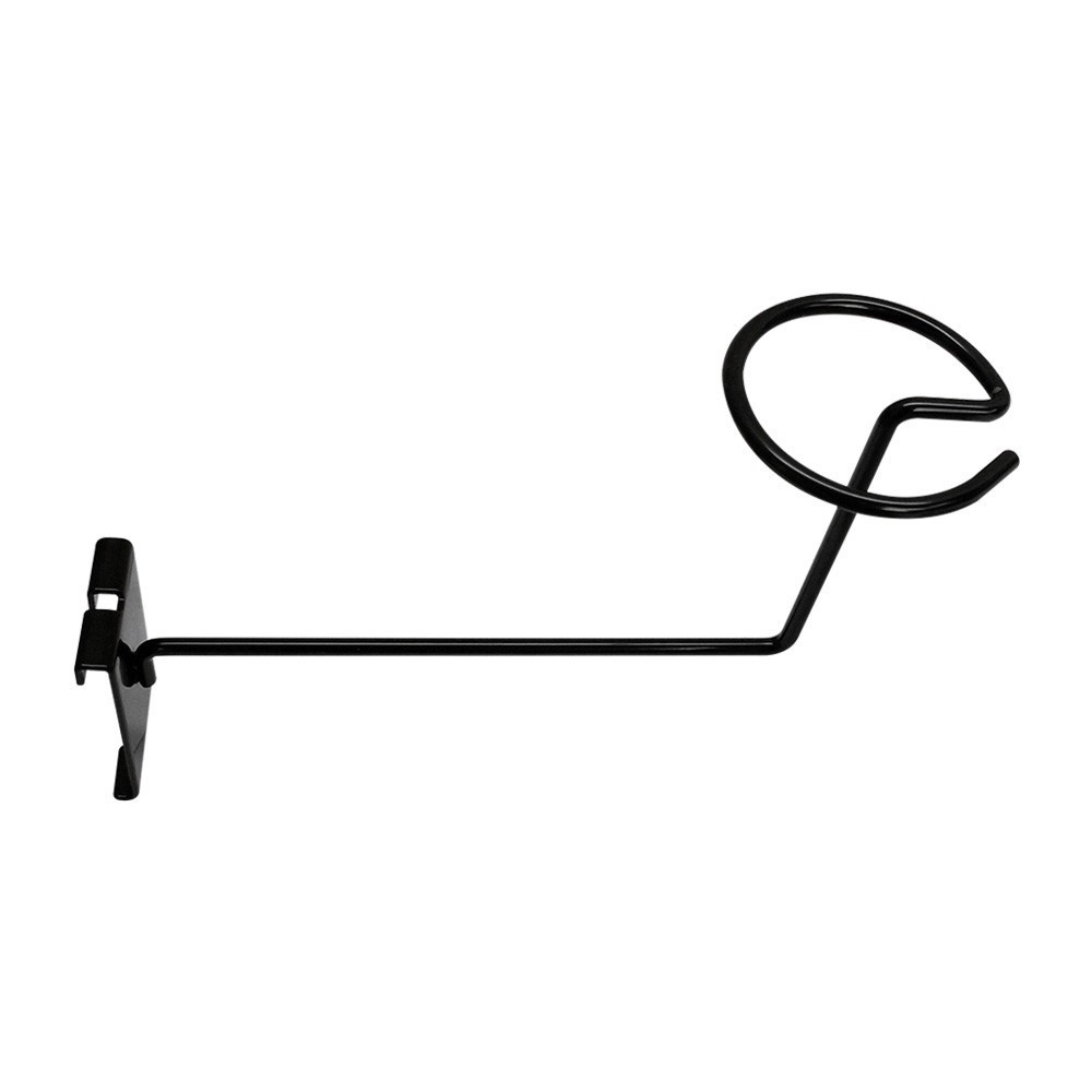 Gridwall Hat Display Hook Gloss Black Single Cap Holder for Retail Display Panel