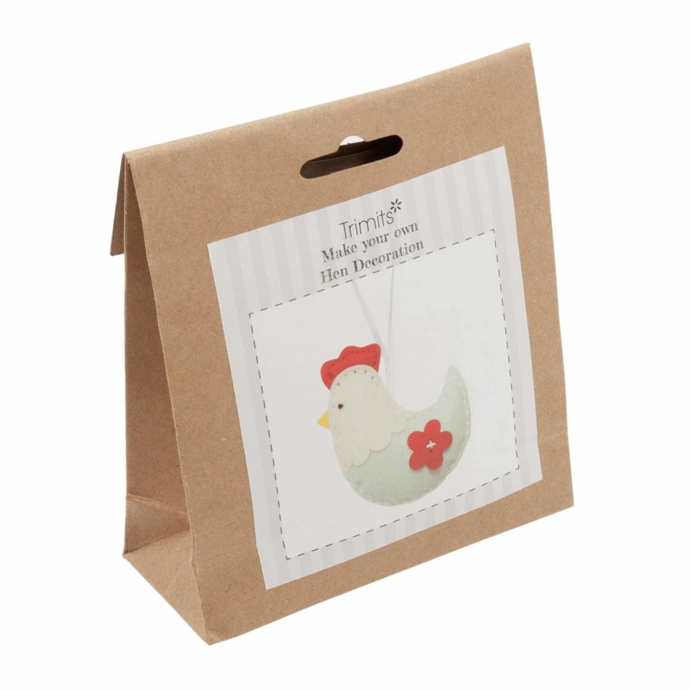 Trimits - Make Your Own Felt Hen Kit - Chicken - Easter - Cute
