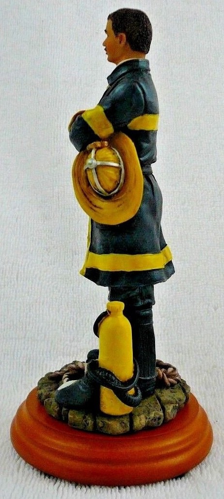 Fireman Collectible Statue Figurine New NIB Firefighter Free Shipping