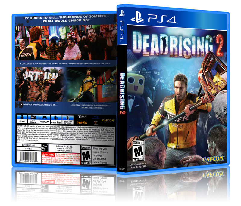 Dead Rising 2 - Replacement PS4 Cover and Case. NO GAME!!
