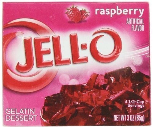 Jell-O Raspberry Gelatin Dessert Mix 2 Box Pack