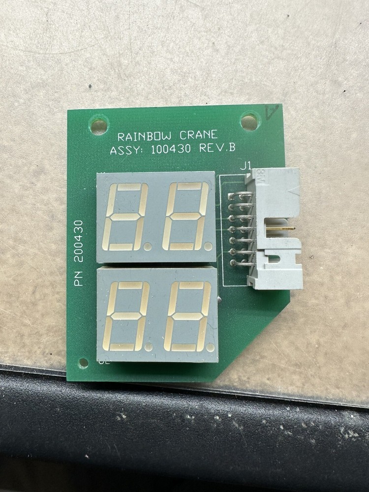 Rainbow crane display Digital Board Joystick Control Panel 30,36 Sugarloaf Claw