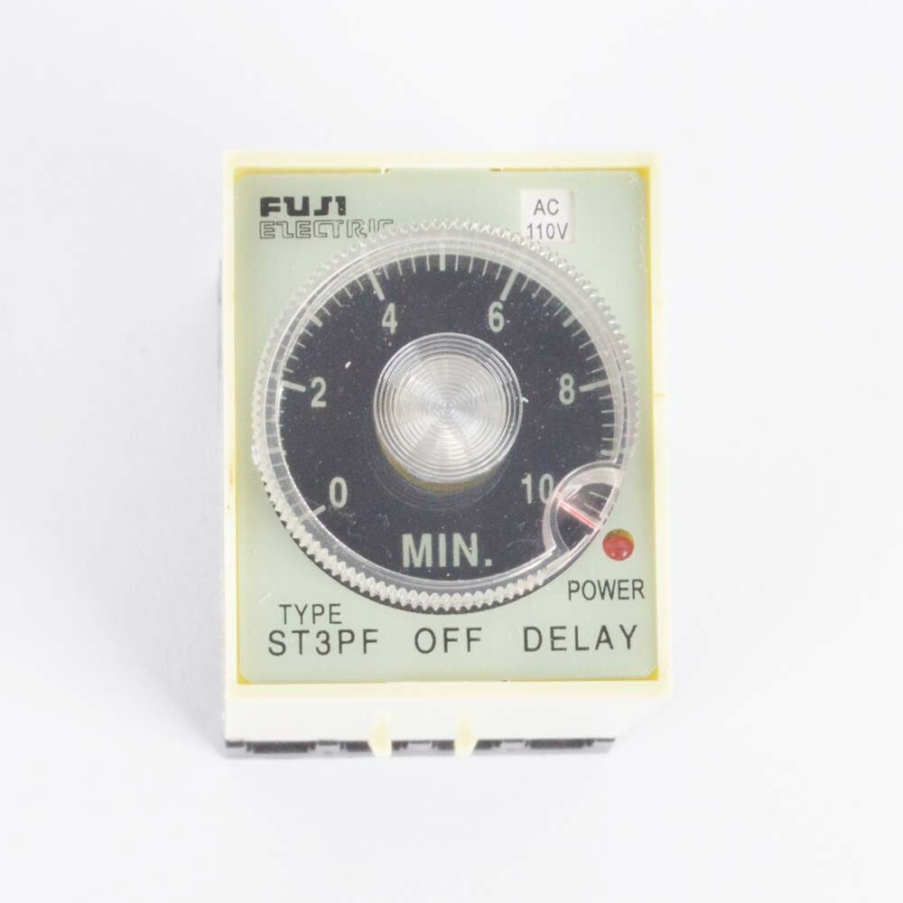 ST3PF 110V Power Off Delay Timer Time Relay 0-10min With PF083A Socket Base
