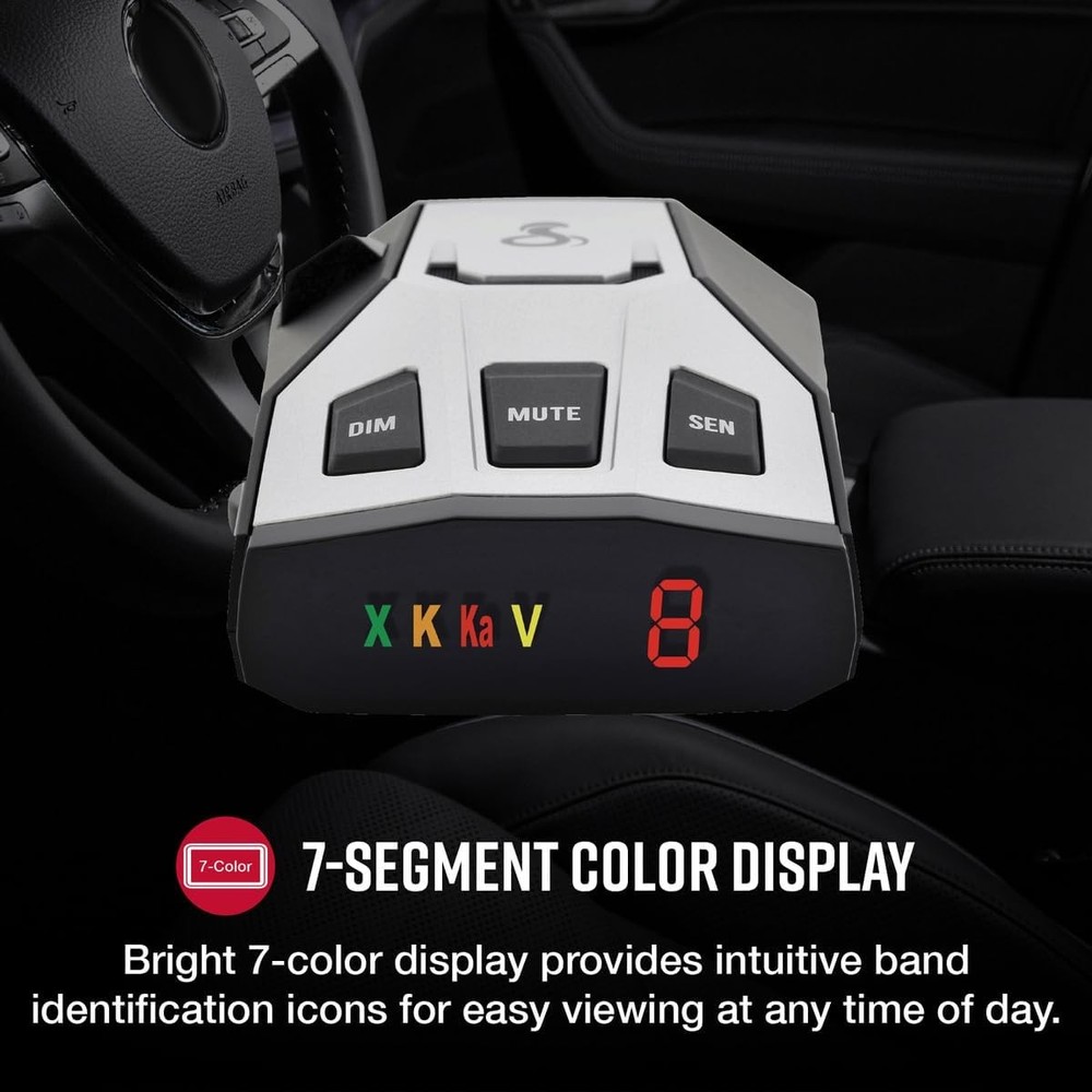 Laser Radar Detector Long Range False Alert Filter Display