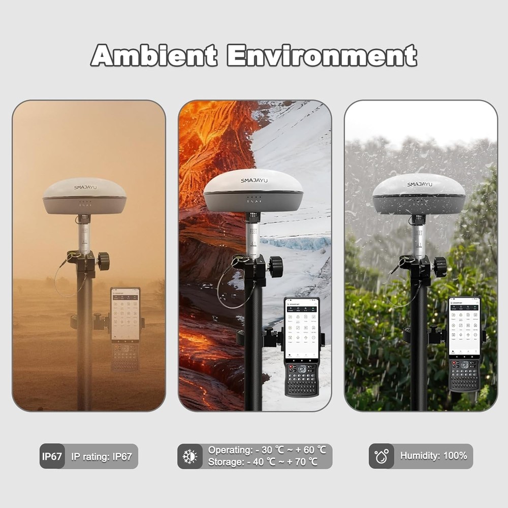 SMA20 Pro Base Station RTK PPK GNSS Receiver with Software Connect with Drones