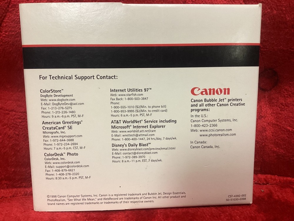 Canon Creative 3 & Printer Setup Windows 95, 98, 3.1 CD Quick Start Guide NEW
