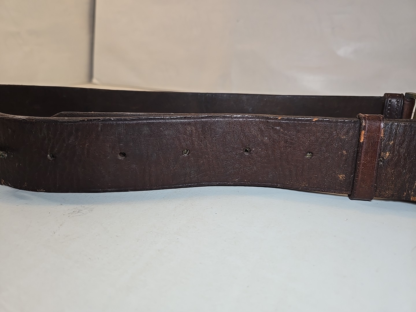 Indian Wars Army Model 1874 Leather Belt w/US Buckle-Rock Island Arsenal 11 Cav