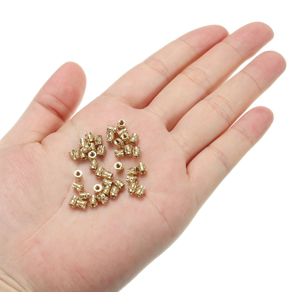 70pcs M2 Threaded Inserts Metric Knurled Nuts Brass Heat-Set Inserts