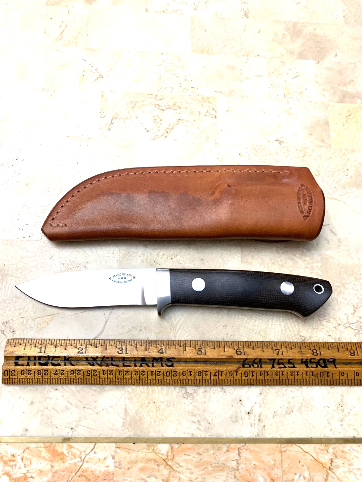 *Marcus Lin* Worked with R.W.Loveless ,Loveless Design,Beautiful KnifeNever Used