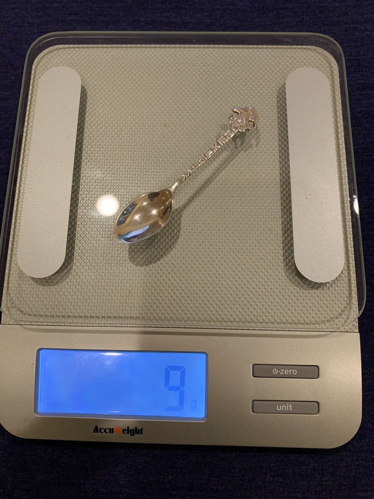 850 Silver Mexico Souvenir Spoon