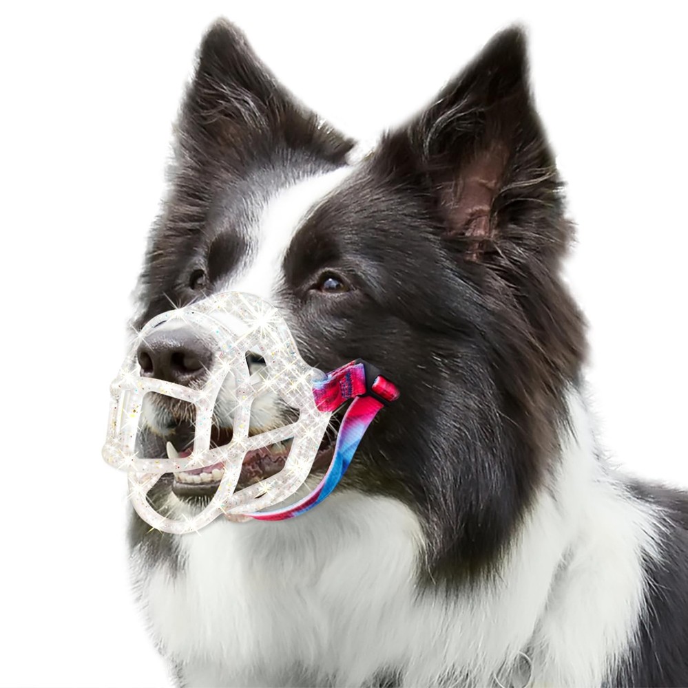 Dog Muzzle Basket Muzzle Anti Biting Chewing Sturdy Lightweight Muzzle Allows...