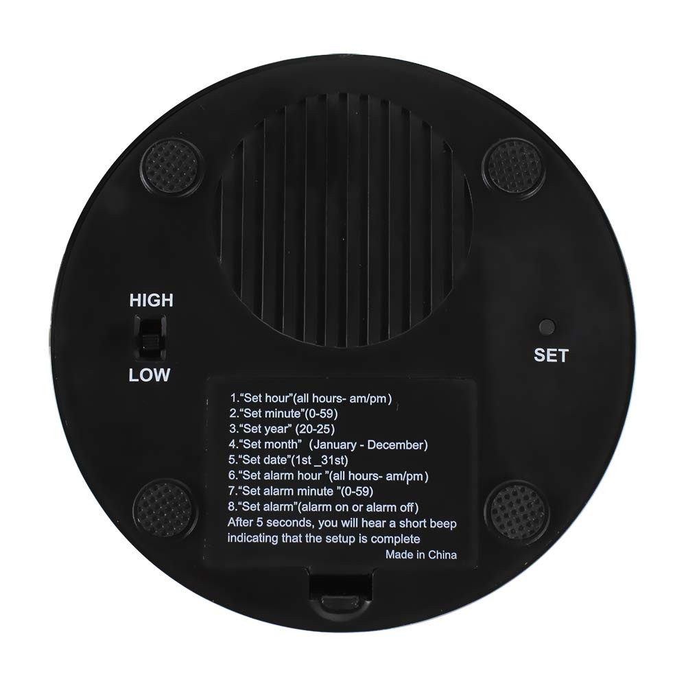 Big Button Timer - time Talking Clock for Blind, Date and Large, Orange+black