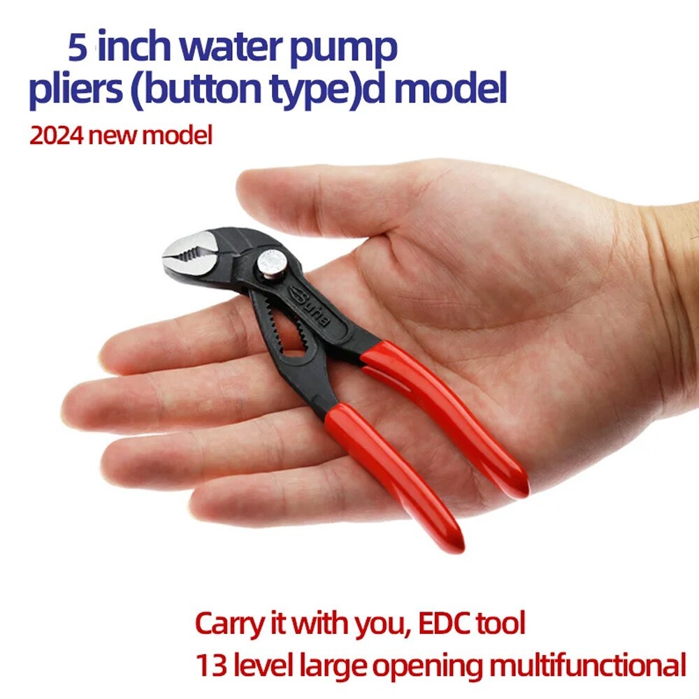 Multifunctional Mini 5inch Pump Clamp Small Pipe Pliers Button Adjustable Wrench